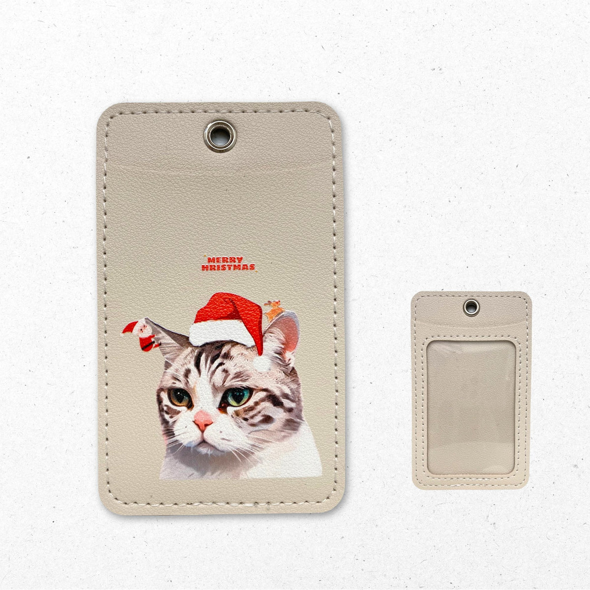 Custom Pet Portrait Badge Holder - PU